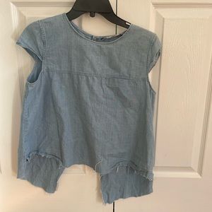 Small denim top